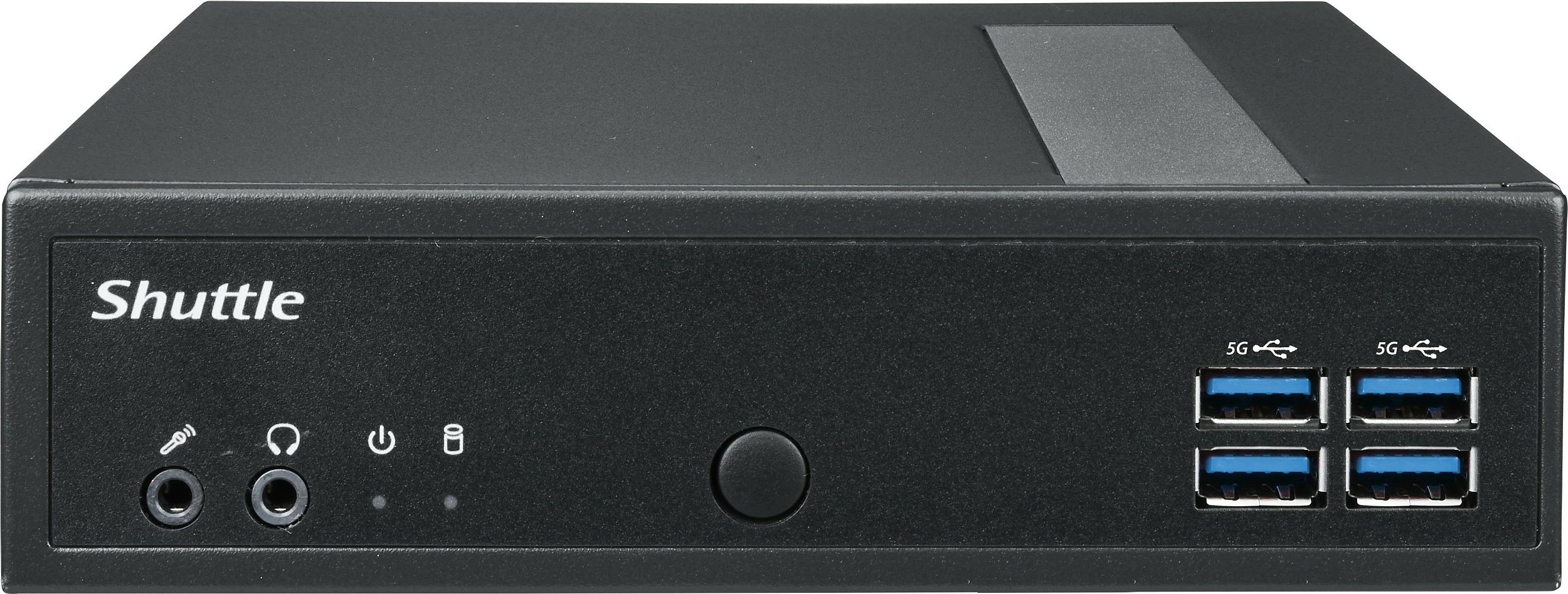 Kasë Shuttle XPC slim DL30N, Intel N100, DDR5, 2x LAN, fanless, 1.35L, e zezë