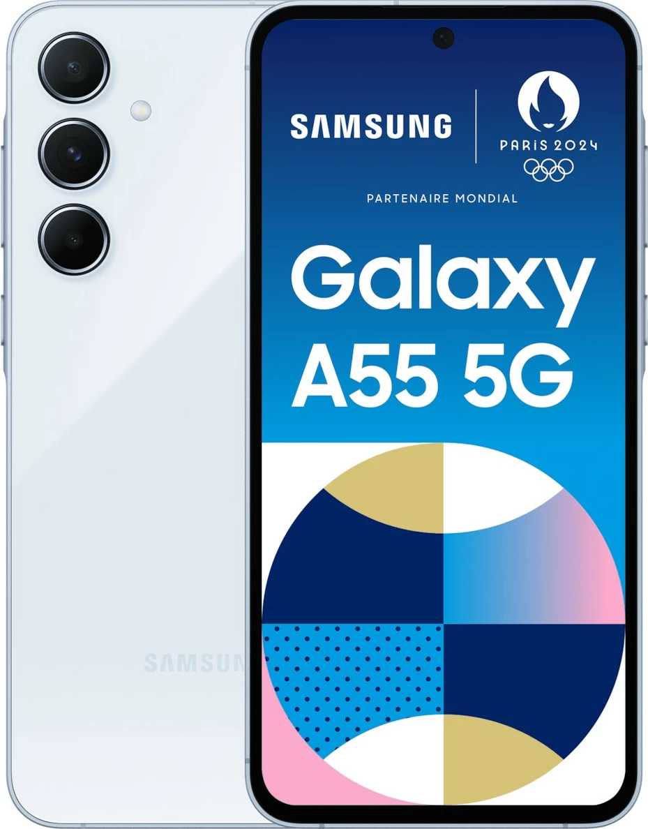 Celular Samsung Galaxy A55, 6.5", 8+256GB, 5G, i kaltër