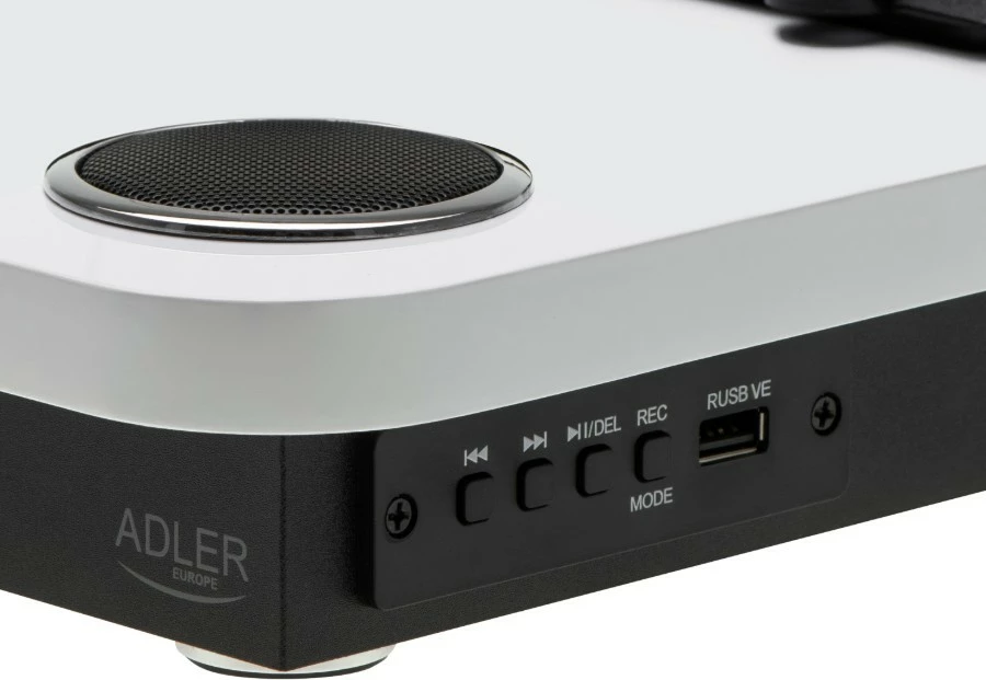 Gramafon Adler AD1914 me Bluetooth dhe USB, Bardhë