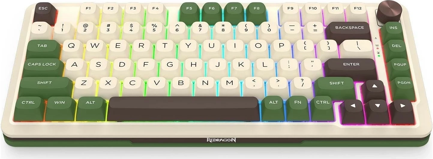 Tastierë Redragon K681CGC-RGB-PRO Cyrus, RGB, mekanike, wireless, e gjelbër