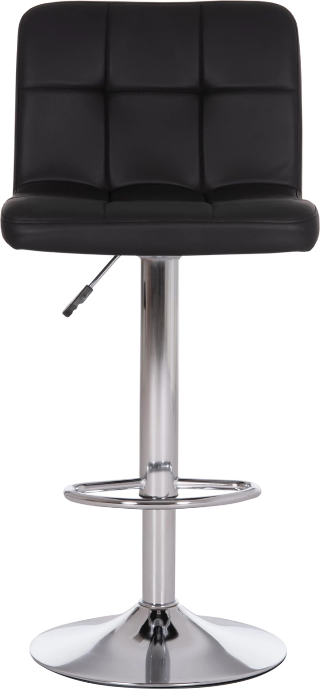 Karrige për bar rrotulluese DIANA, lëkurë PU e zezë, metal krom, FH202.21, 44x52x109cm, set prej 2 copë
