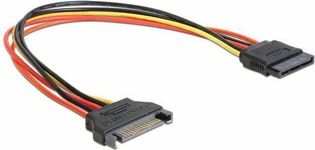 Kabllo zgjatëse SATA Power Gembird CC-SATAMF-01 0.3m 15-pin (M-F), shumëngjyrëshe
