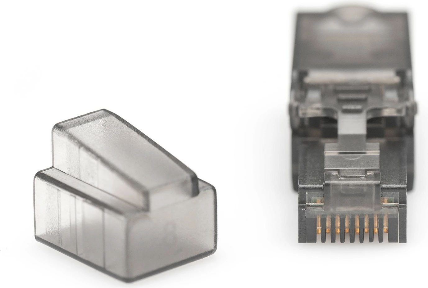 Prizë rrjeti RJ45 Digitus Cat6a, pa shield, e zezë