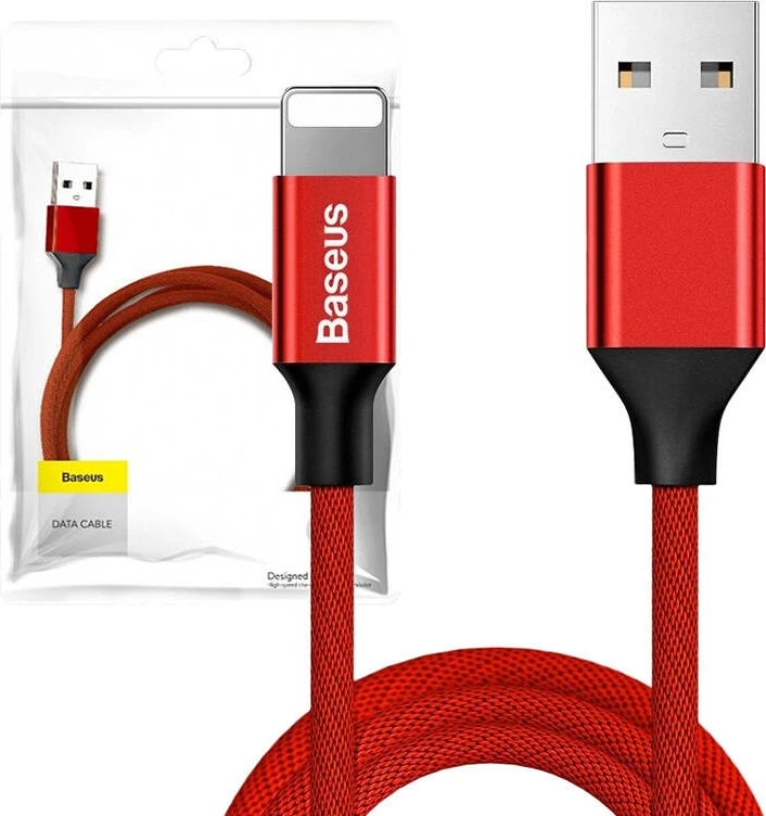 Kabllo Baseus Yiven Lightning, 180 cm, 2A, e kuqe