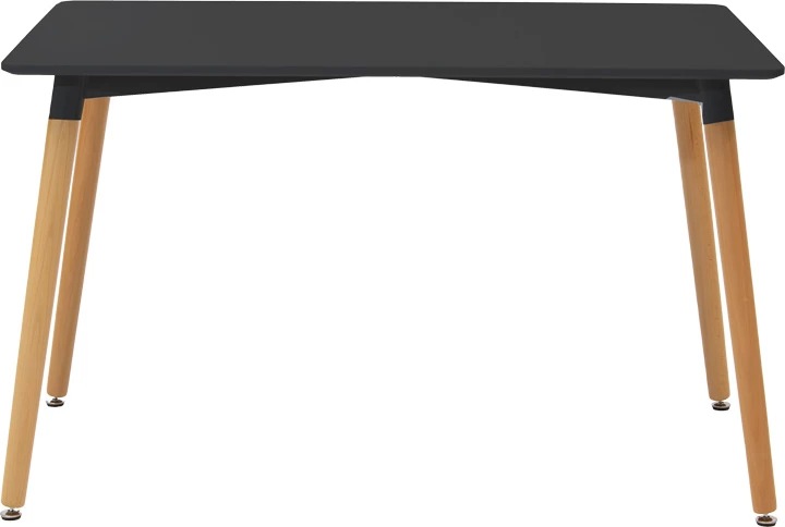 Set tavoline me karrige për ngrënie, 5 pjesë, Natali-Caron, MDF, ngjyrë e zezë-natyrale, 120x80x76cm