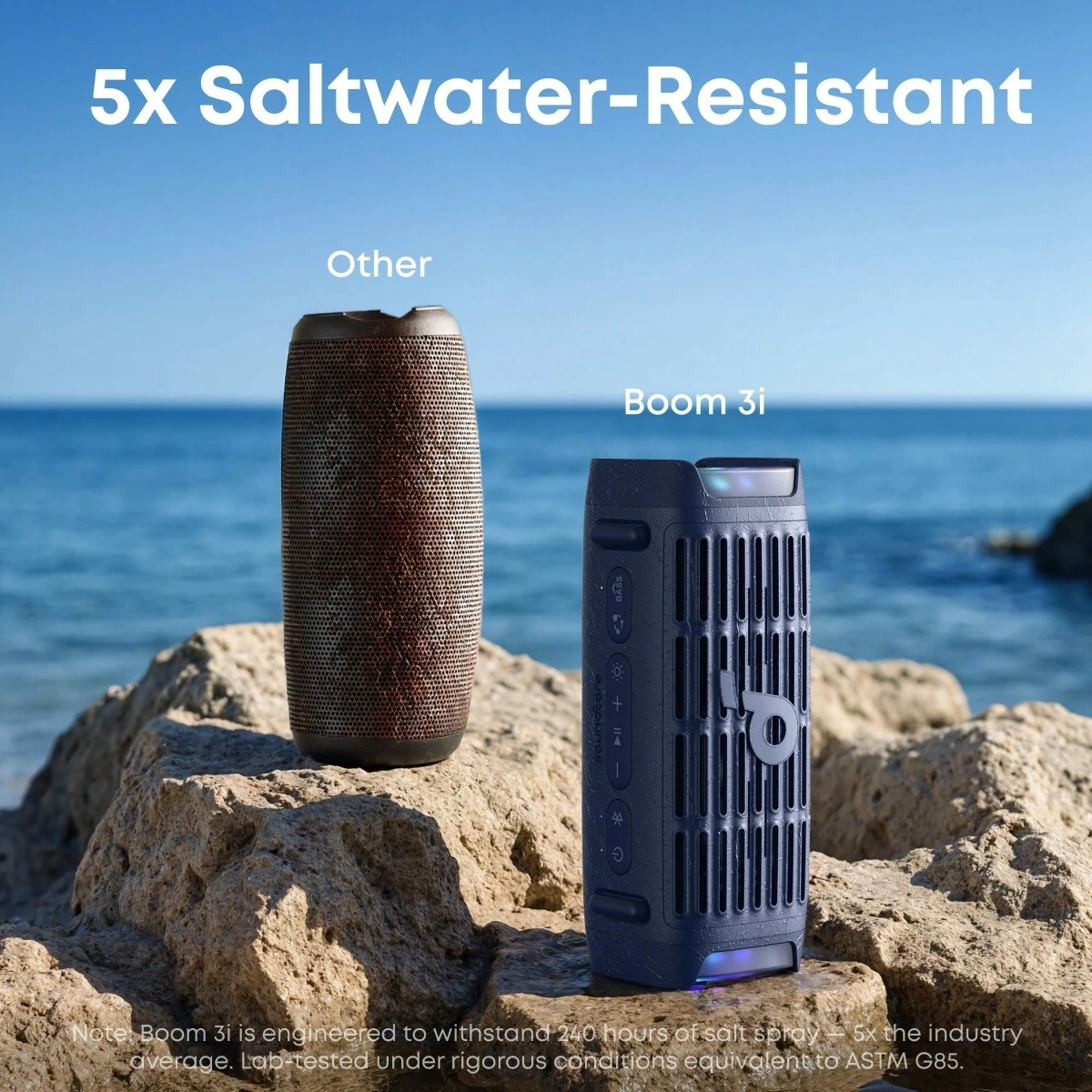 Altoparlant Anker Soundcore Boom 3i, Bluetooth, 50W, 16 orë, Kaltër