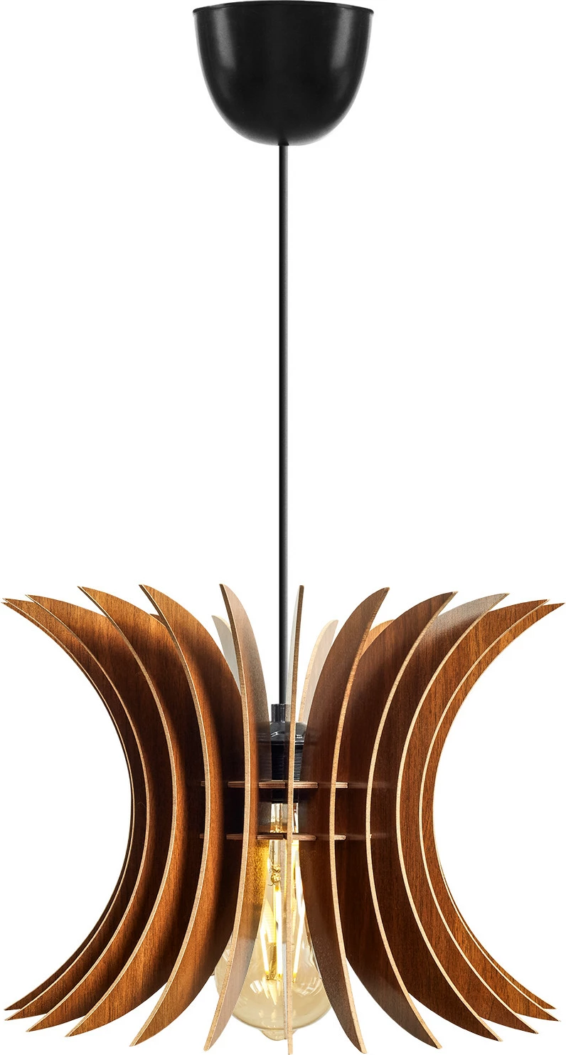 Llambë tavani Opviq, dizajn sferik, ngjyrë arre, 147-T