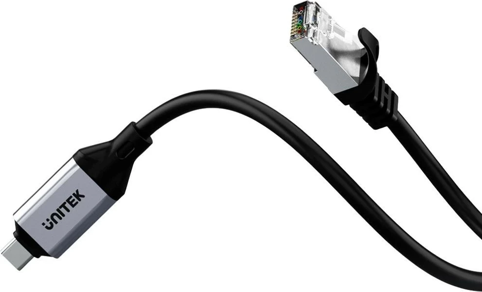 Kabëll Ethernet Unitek USB C RJ-45 LAN, 5m, zi-argjendtë