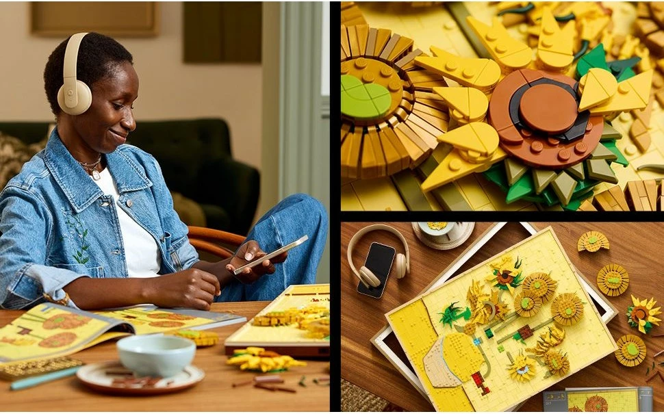 Set ndërtimi LEGO Art 31215 Vincent van Gogh Sunflowers, shumëngjyrësh