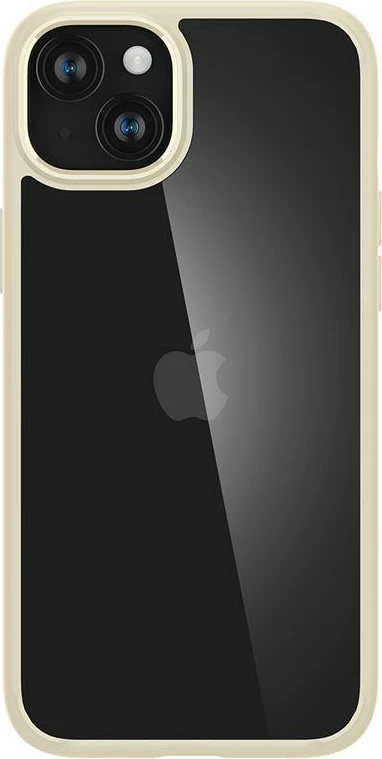 Mbështjellës Spigen Crystal Hybrid për iPhone 15 Plus, Transparent Beige