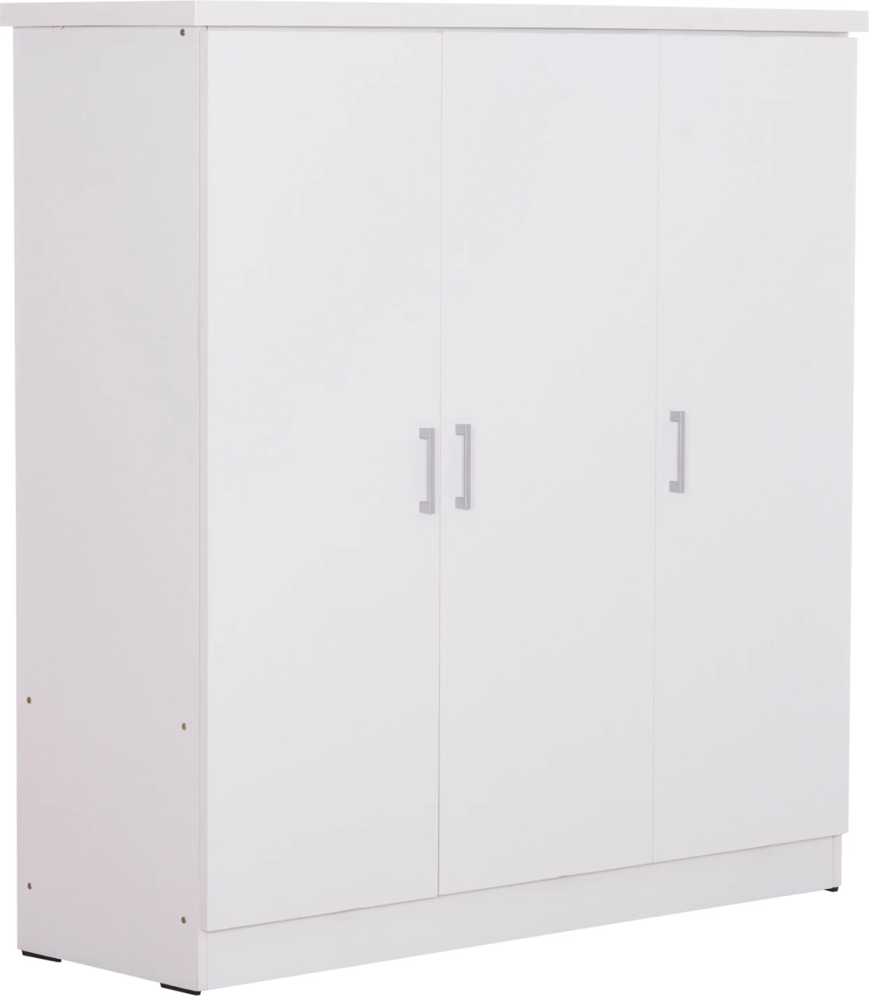 Dollap 3-fletësh me rafte FUENTO FH2482.02 melaminë, ngjyrë e bardhë, 120-116x40x123.5H cm