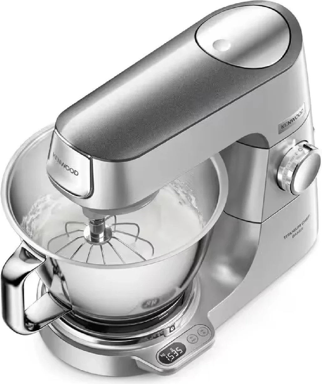 Robot kuzhine, Kenwood KVC85.004SI, 1200 W, dy tasë 5 L + 3.5 L, peshore EasyWeigh, DuoBowl, argjendtë