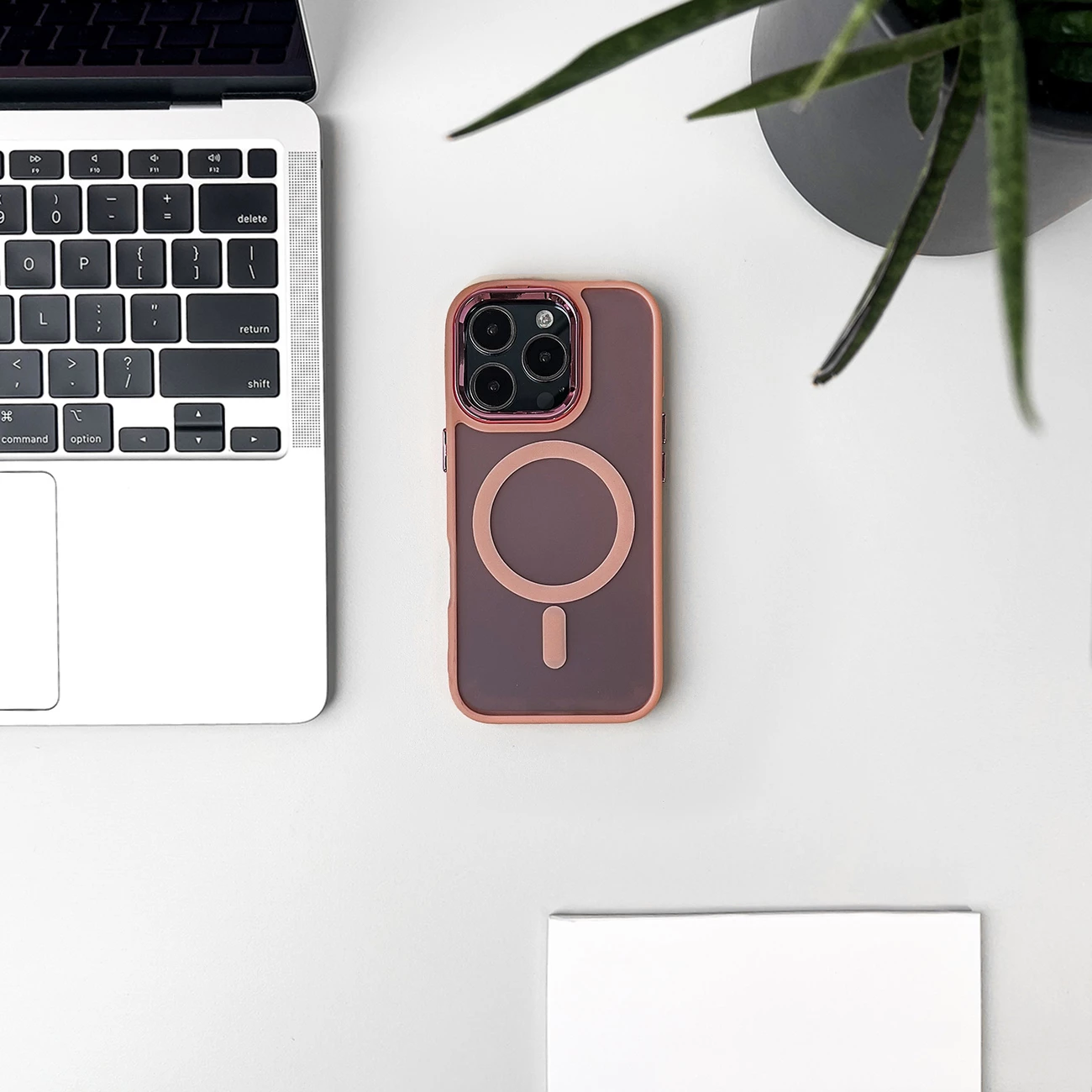 Mbështjellës Wozinsky Glitter Case me MagSafe për Samsung Galaxy S24 FE, Rozë me shkëlqim