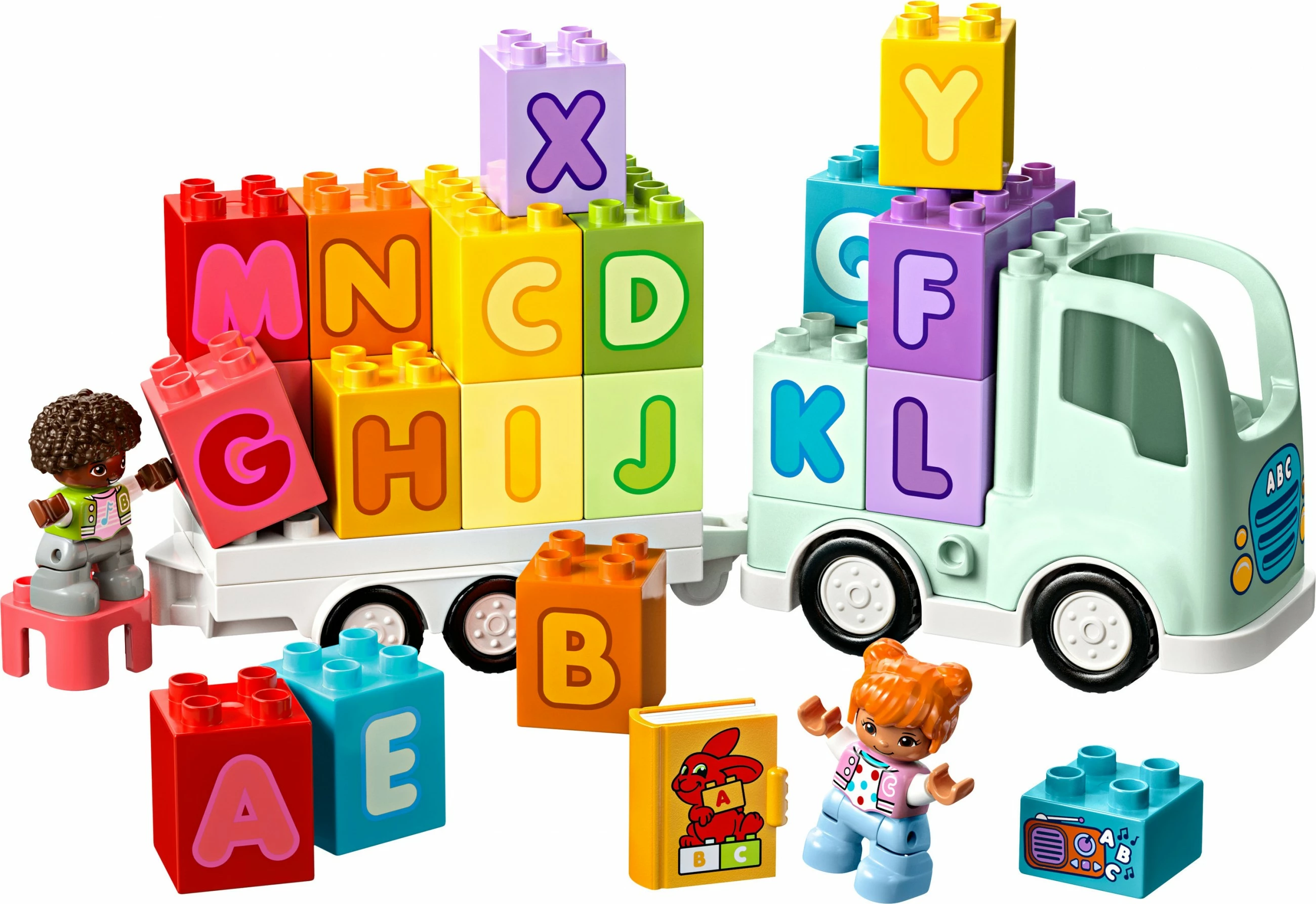 Set ndërtimi LEGO DUPLO Alphabet Truck, 36 pjesë, shumëngjyrësh