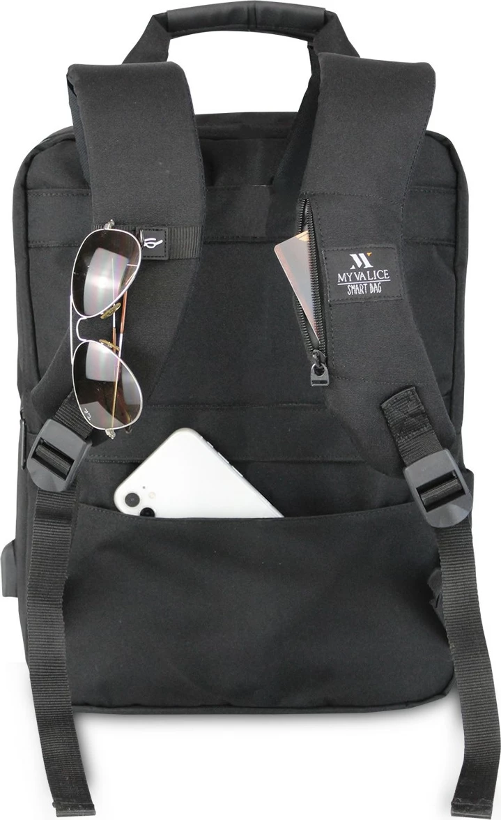 Çantë shpine për laptop, ngjyrë e zezë, Zoozie Bags, 2201