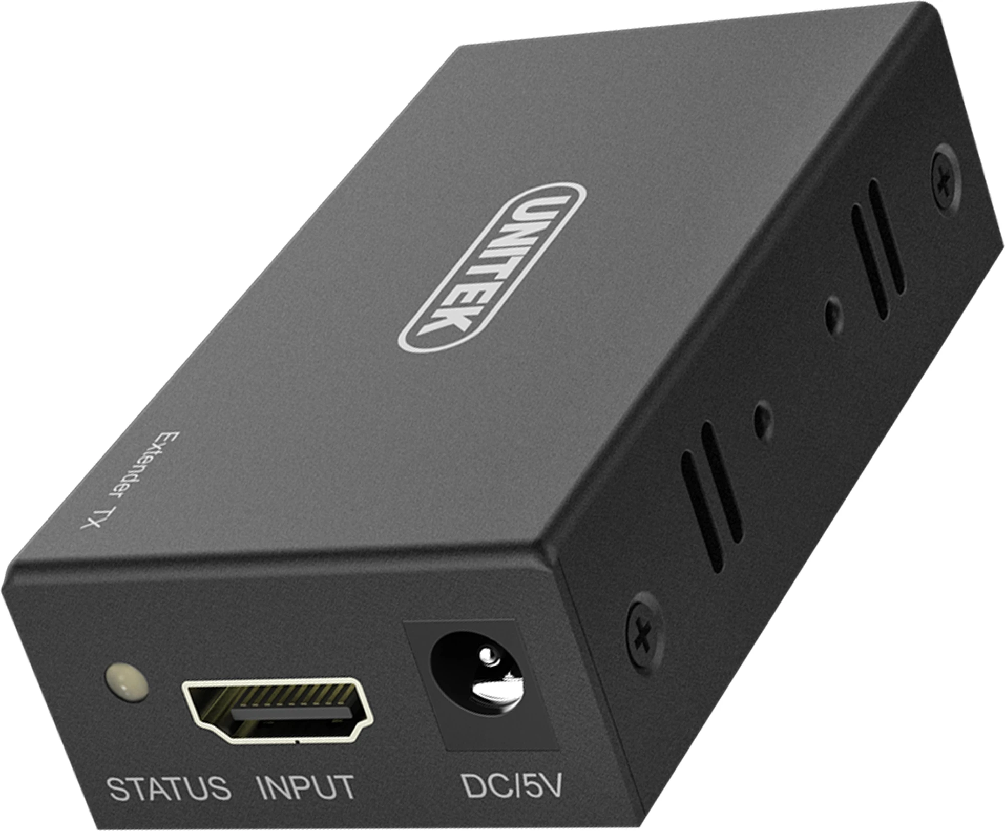 Zgjatues HDMI Unitek Extender 60m CAT6, set 2 copë, i zi