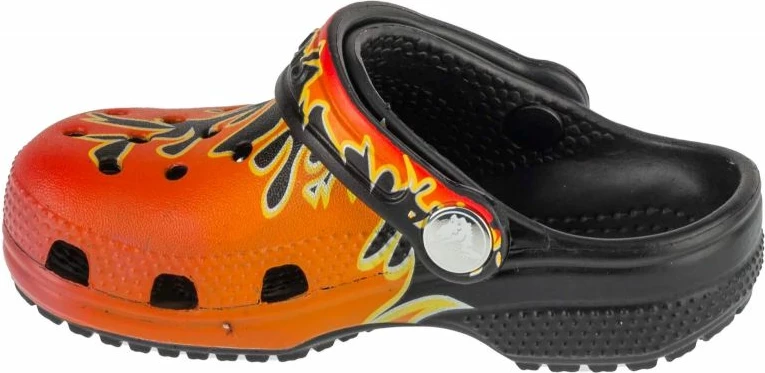 Papuqe Crocs fëmijë, të zeza dhe portokalli