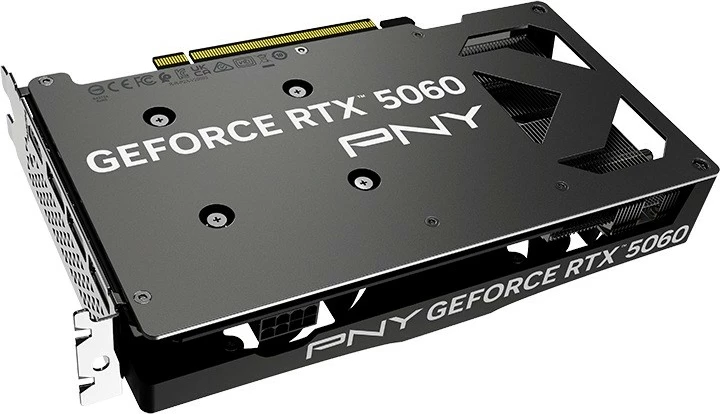 Kartelë grafike PNY GeForce RTX 5060, 8GB GDDR7, 2 ventilatorë, e zezë