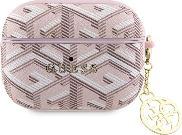 Mbështjellës Guess GCube Charm për AirPods Pro, rozë