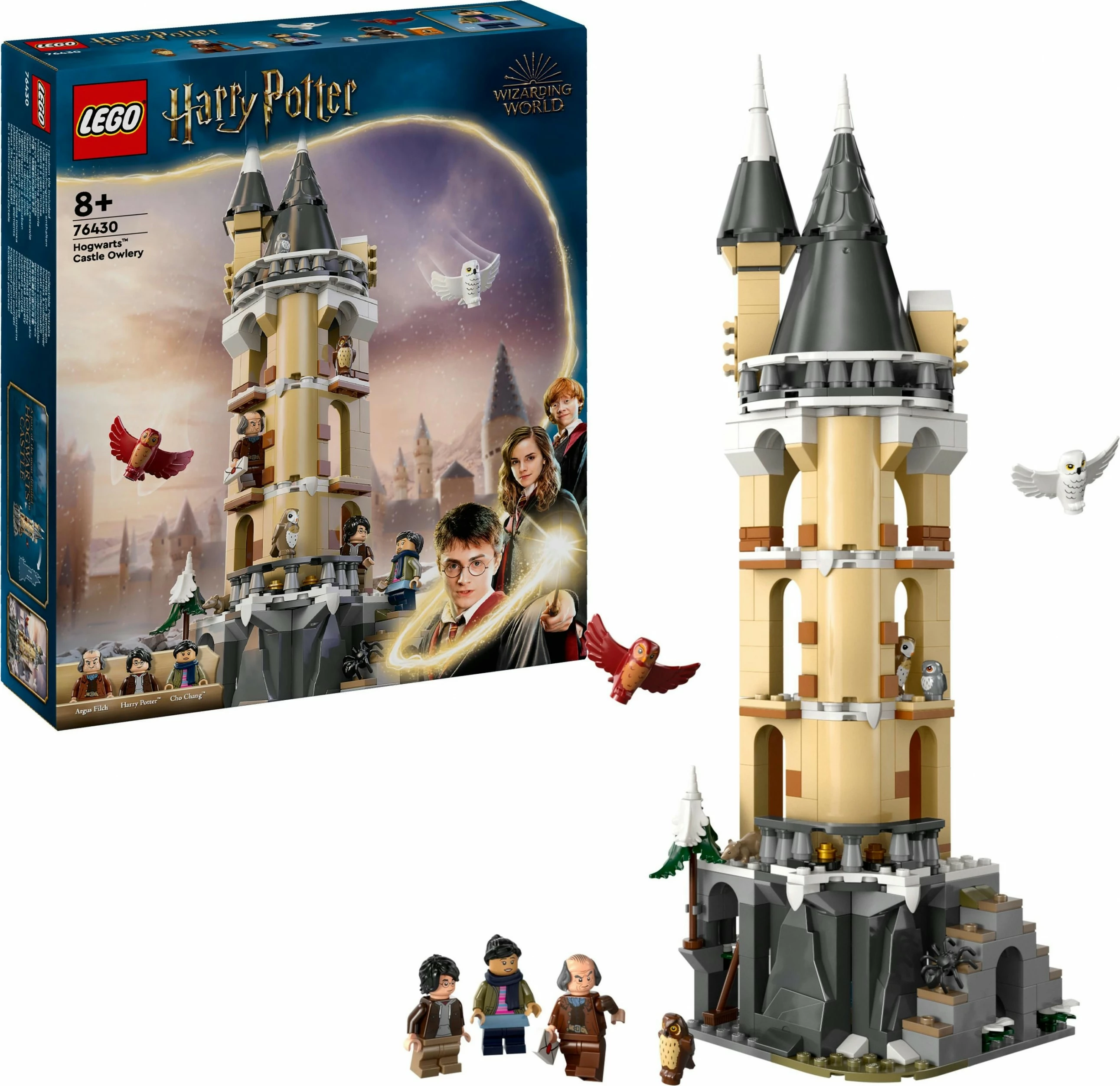 Set ndërtimi LEGO Harry Potter Hogwarts Castle Owlery 364 pjesë, multikolor