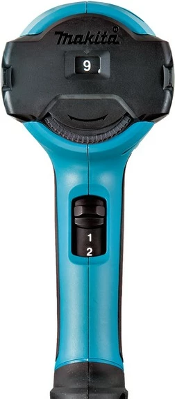 Pistoletë ngrohëse Makita HG6031VK, 1800W, 9 nivele temperature, 2 shpejtësi ajri, zi/kaltër