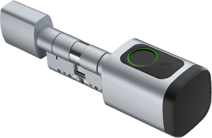 cilindër bravë smart Avatto SDL-V1-S70 70 mm Bluetooth EURO, Tuya Smart Life, gjurmë gishti/PIN/kartë/çelës/aplikacion argjendtë