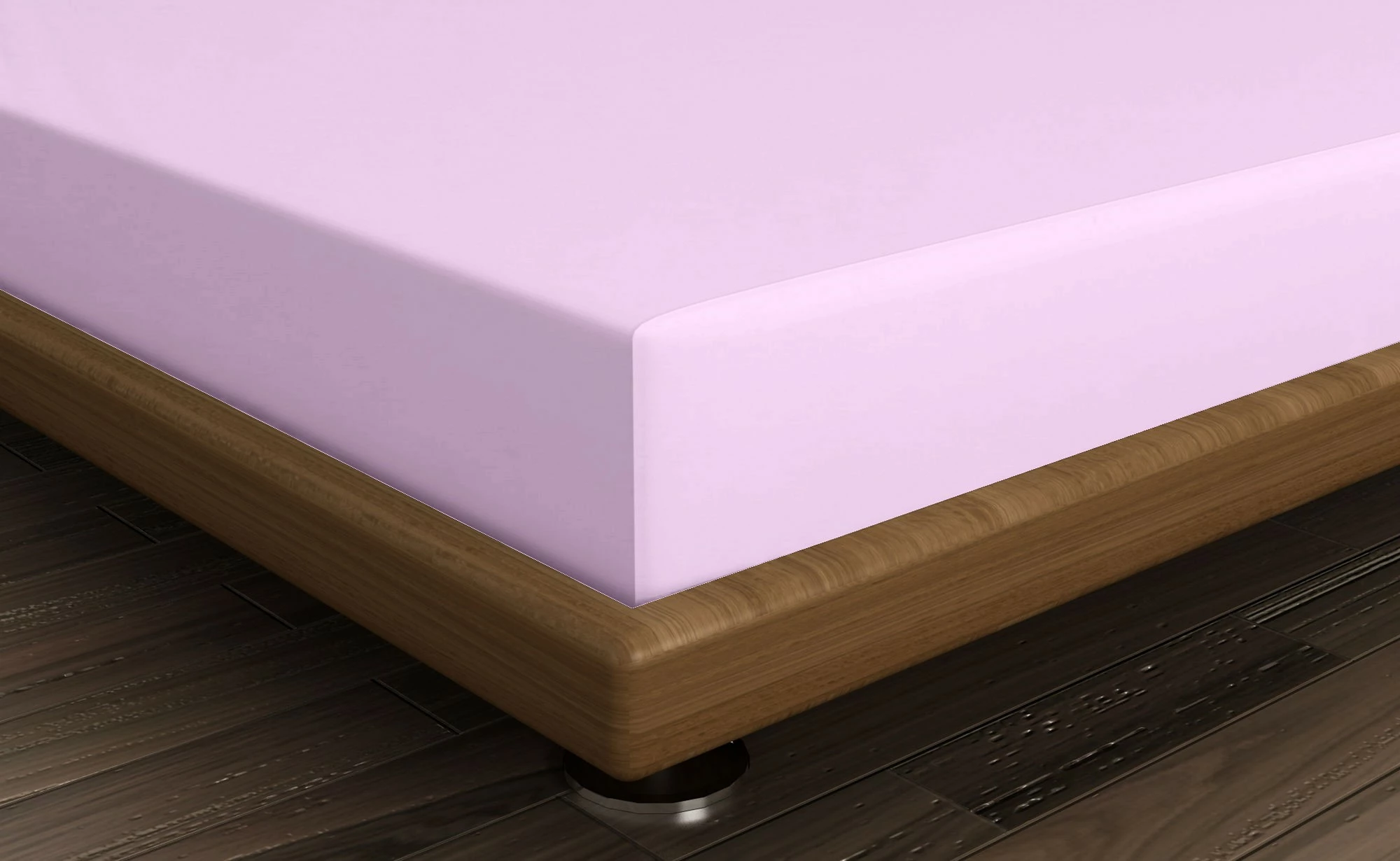 Çarçaf i shtrënguar për krevat dopio i vogël, ngjyrë lejla, L'essentiel