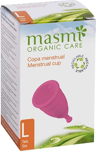 Kupë menstruale për femra Masmi Organic Care L, 1 copë