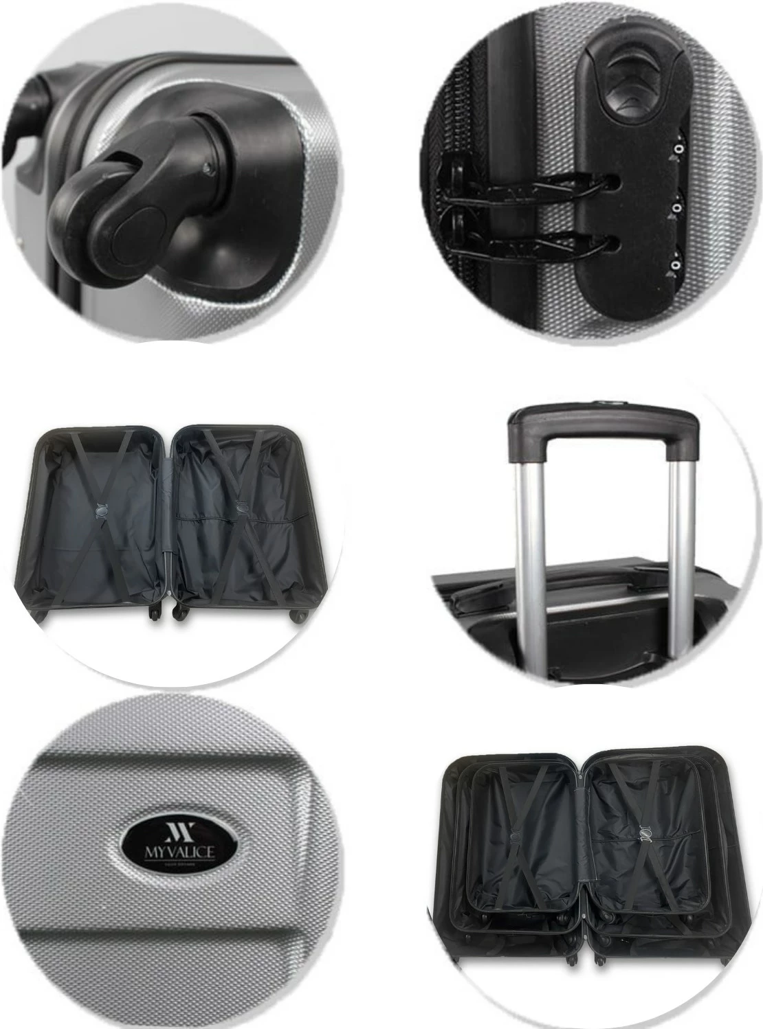 Valixhe udhëtimi Zoozie Bags, gri, 57x34x25cm, 37L, 4803