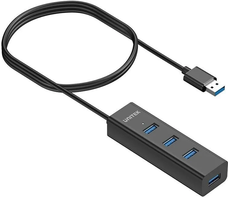 Hub USB UNITEK Y-3089V01, 4 porta, 5000 Mbit/s, Zi
