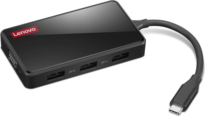 Docking station Lenovo GX91M73945, USB 3.2 Gen 1 Type-C, 3x HDMI, 3x USB-A, VGA, 4K, i zi