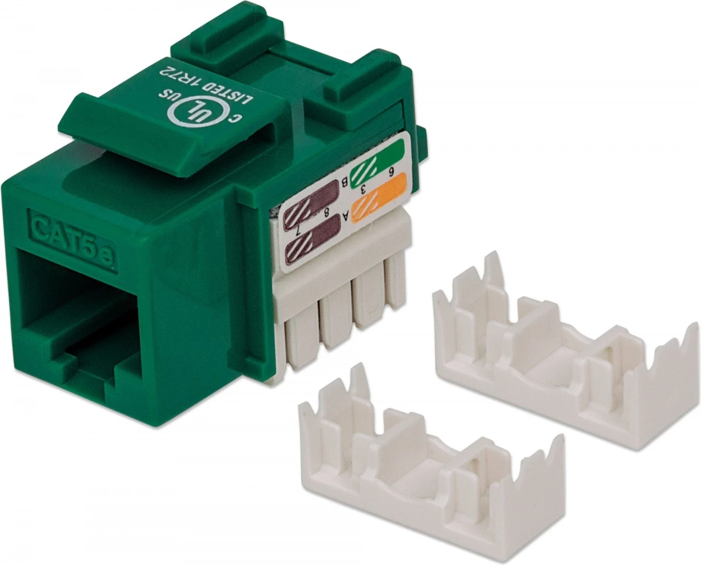Modul Keystone RJ45 UTP Cat5e Intellinet, jeshil