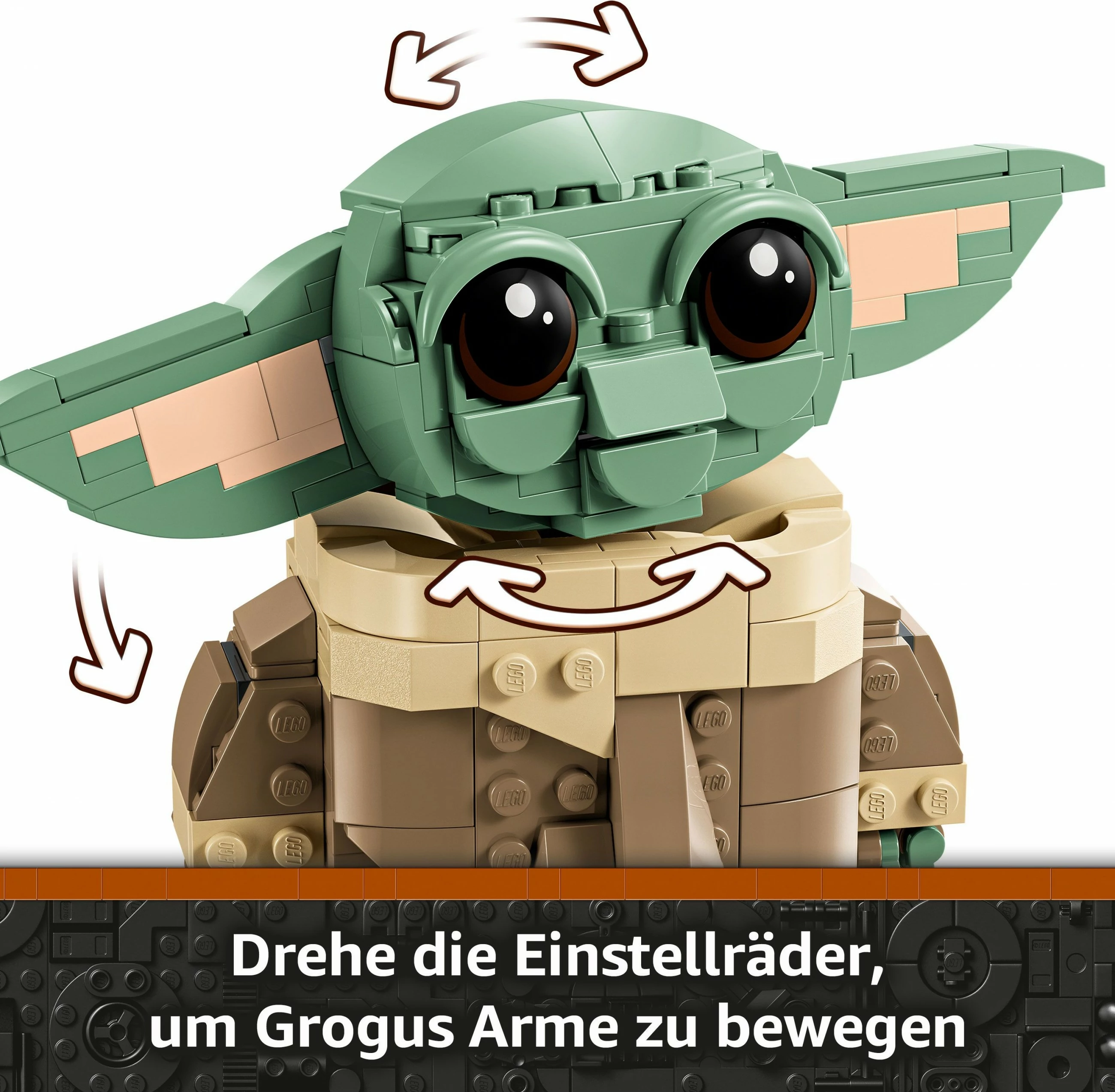 Set ndërtimi LEGO Star Wars Grogu, shumëngjyrësh