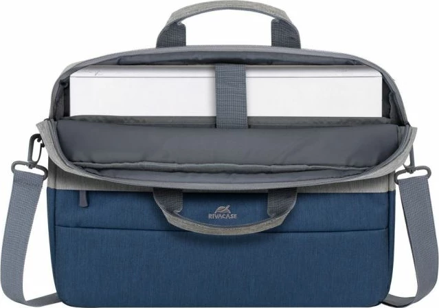 Çantë laptopi RivaCase 7532 15.6" anti-theft, water-repellent, gri/kaltër e errët