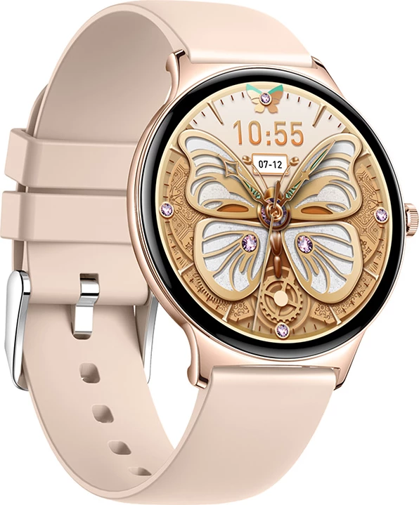 Smartwatch, Colmi, V89, 1.43" AMOLED, thirrje Bluetooth, 100+ mënyra sporti, IP67, ngjyrë ari