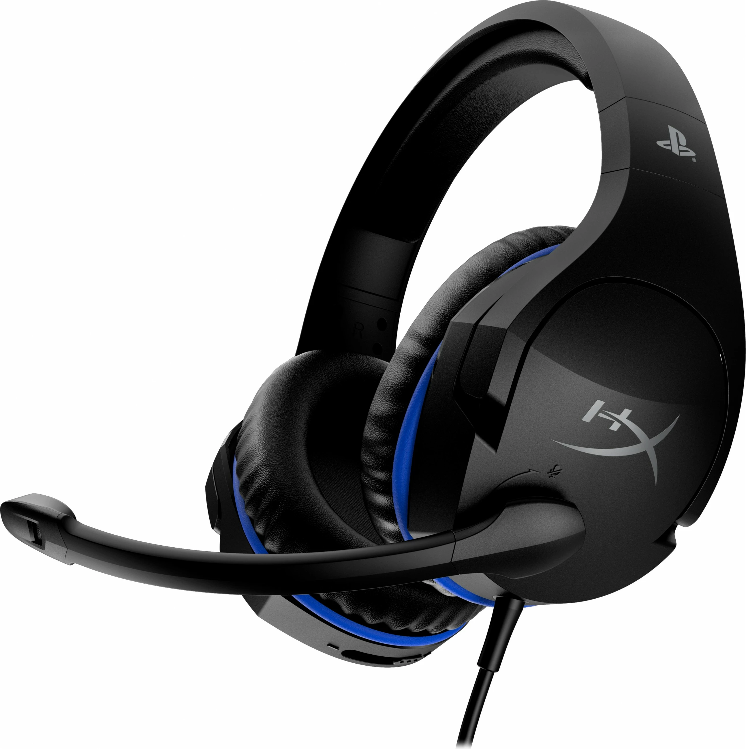 Kufje gaming HyperX Cloud Stinger, PS5 PS4, me tela, 3.5mm, e zezë/blu