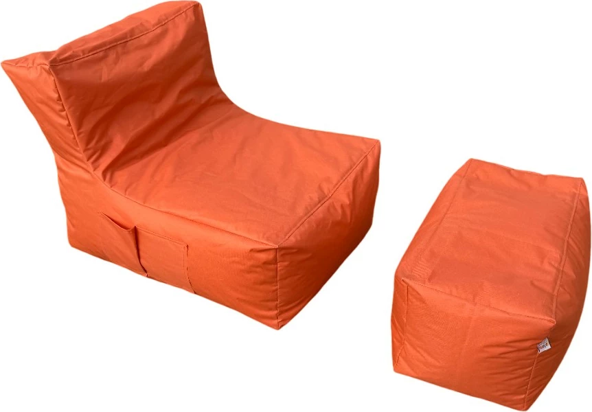 Set bean bag (2 copë), Atelier del Sofa, XXL Sedir, portokalli