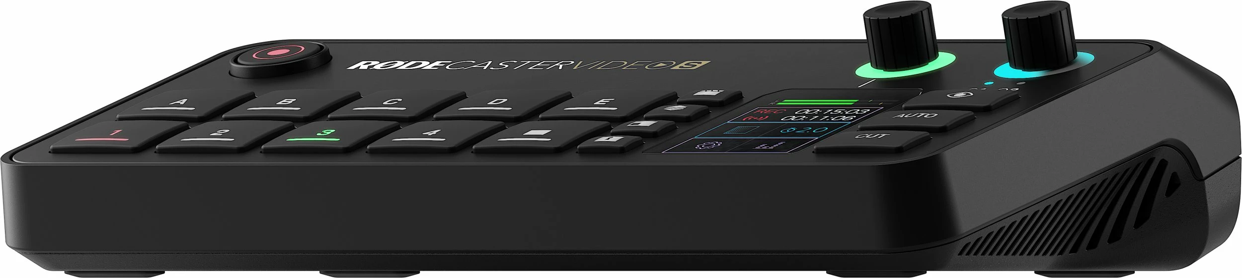 Konsolë prodhimi video/audio Rode RØDECaster Video S, 4 burime video, 2x XLR, e zezë, me adapter dhe kabllo USB-C