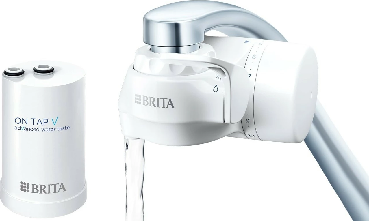 Filtër uji për rubinet Brita ON TAP V, i bardhë