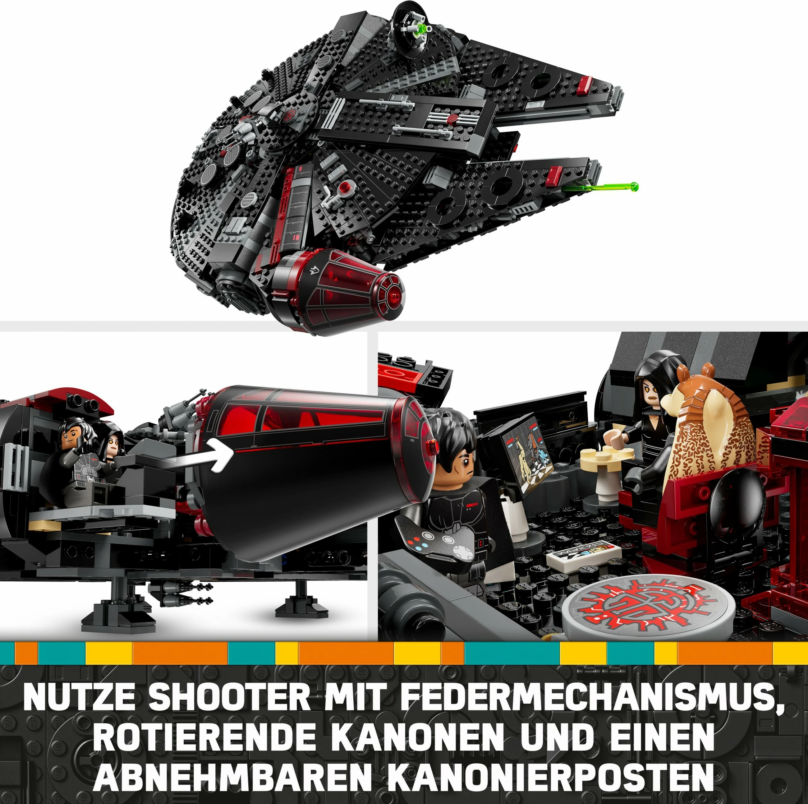 Set ndërtimi LEGO The Dark Falcon, 1579 pjesë, shumëngjyrësh