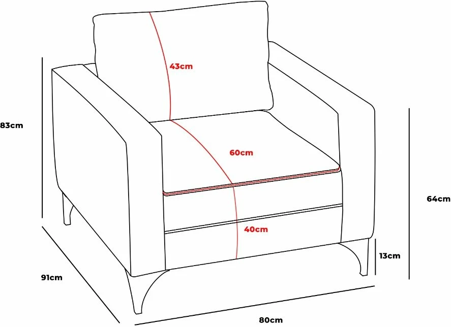 Karrige një vendëshe Atelier del Sofa, Berlin, antracit, e zezë