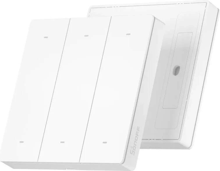 Switch i mençur muri Sonoff R5W, 6 butona, eWeLink, Bardhë