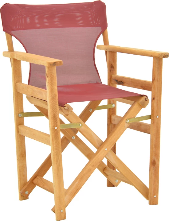 Karrige regjisori, ngjyrë natyrale, dru ahu i fortë dhe pëlhurë e kuqe