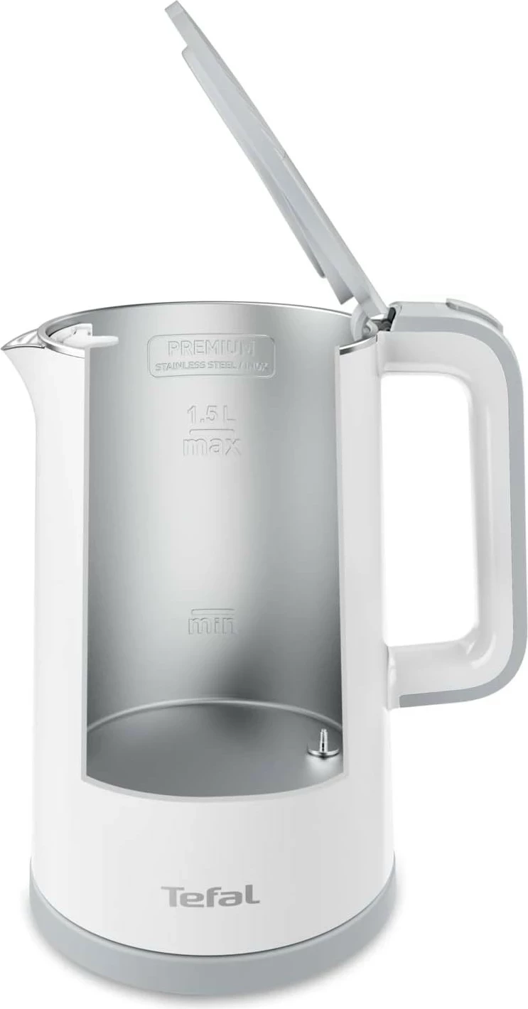 Çajnik elektrik Tefal Sense KO693110, 1.5L, i bardhë