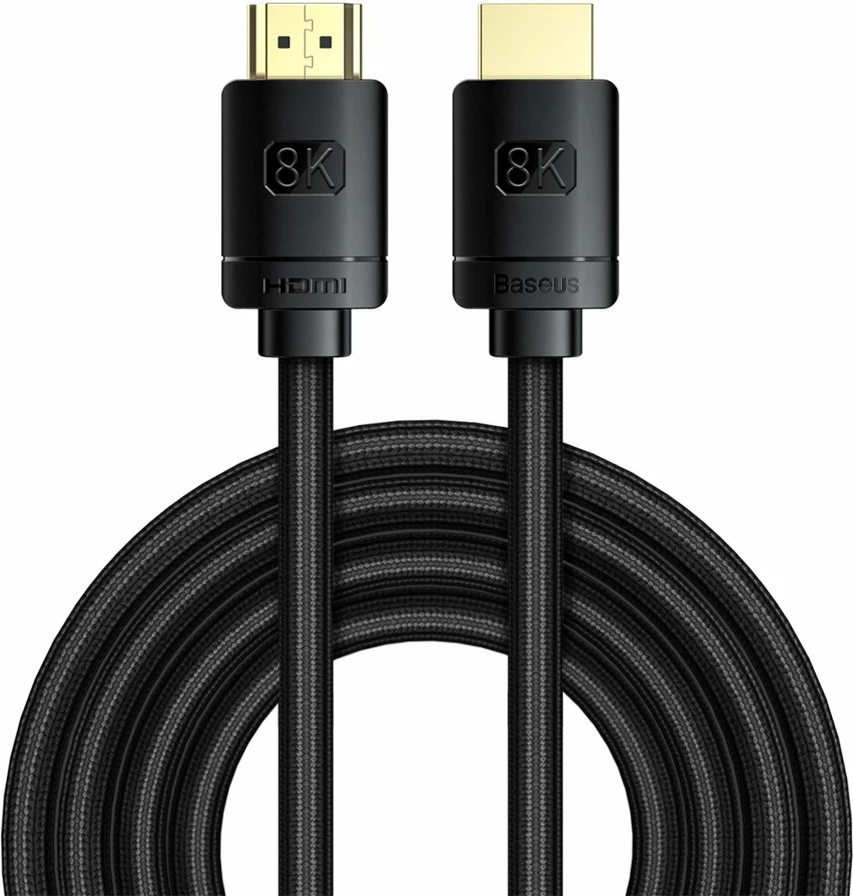 Kabllo HDMI Baseus CAKGQ-L01, 3m, 8K, 48Gbps, e zezë
