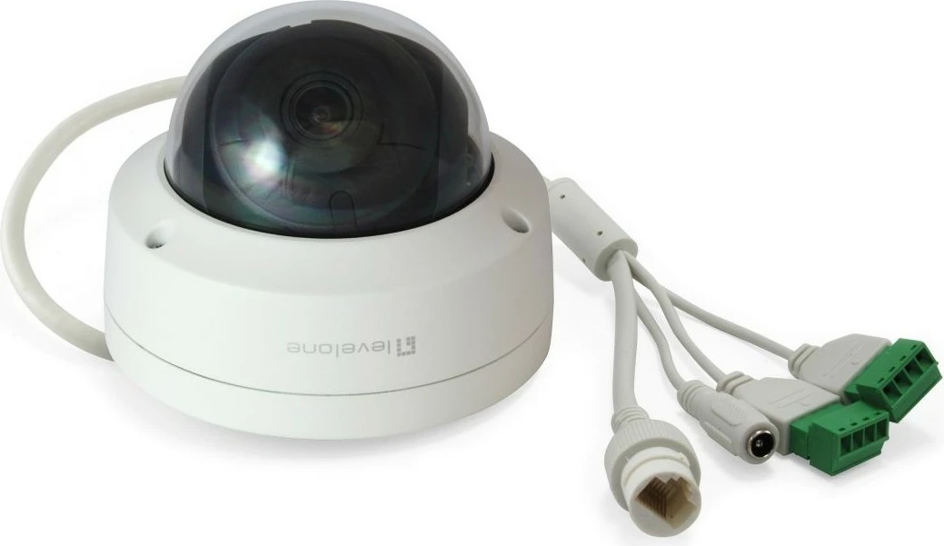 Kamerë IP LevelOne GEMINI Dome, 6-Megapixel, H.265, PoE, Bardhë