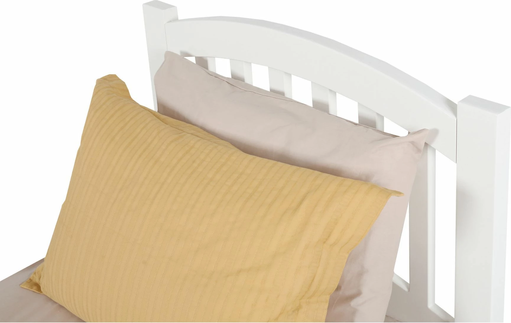 Krevat dopio, MDF i lyer me llak, ngjyrë e bardhë, Skye Decor, 160x200cm