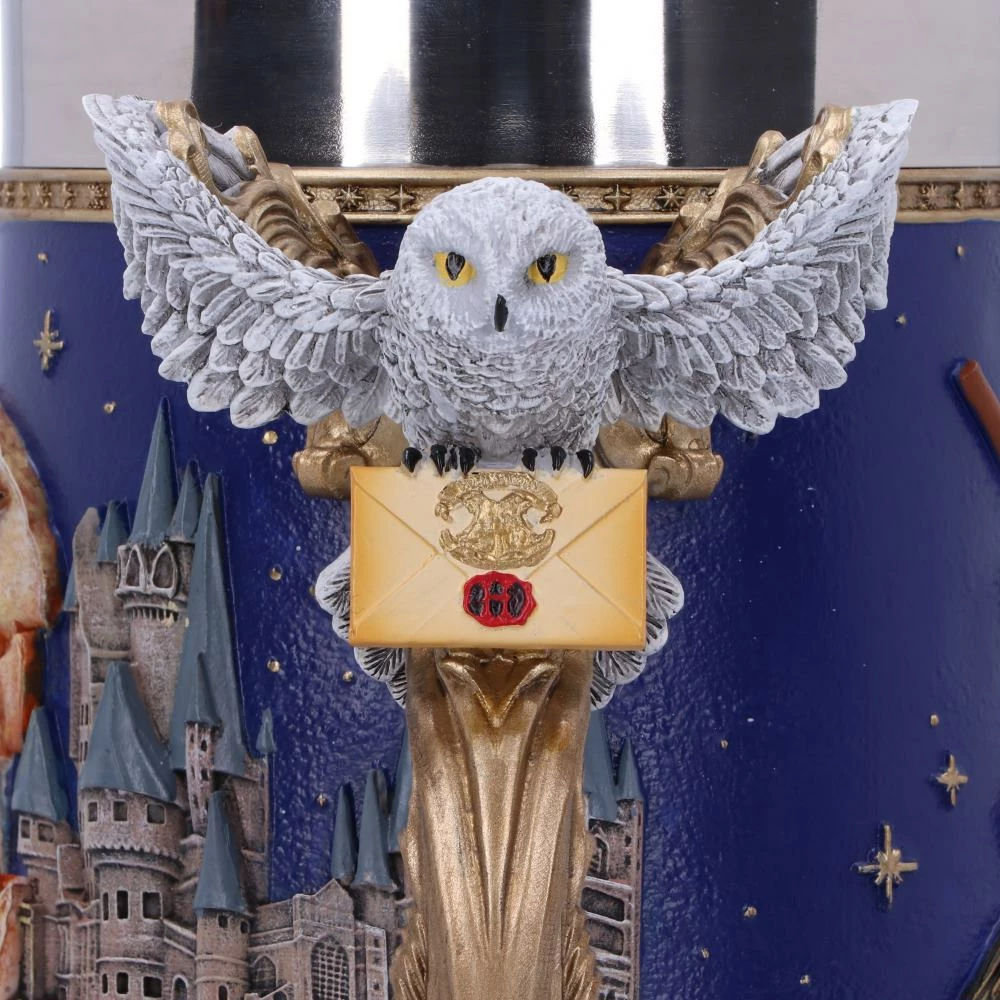 Mug koleksionues NEMESIS NOW Harry Potter Hogwarts 600ml 15.5cm me insert inox, blu