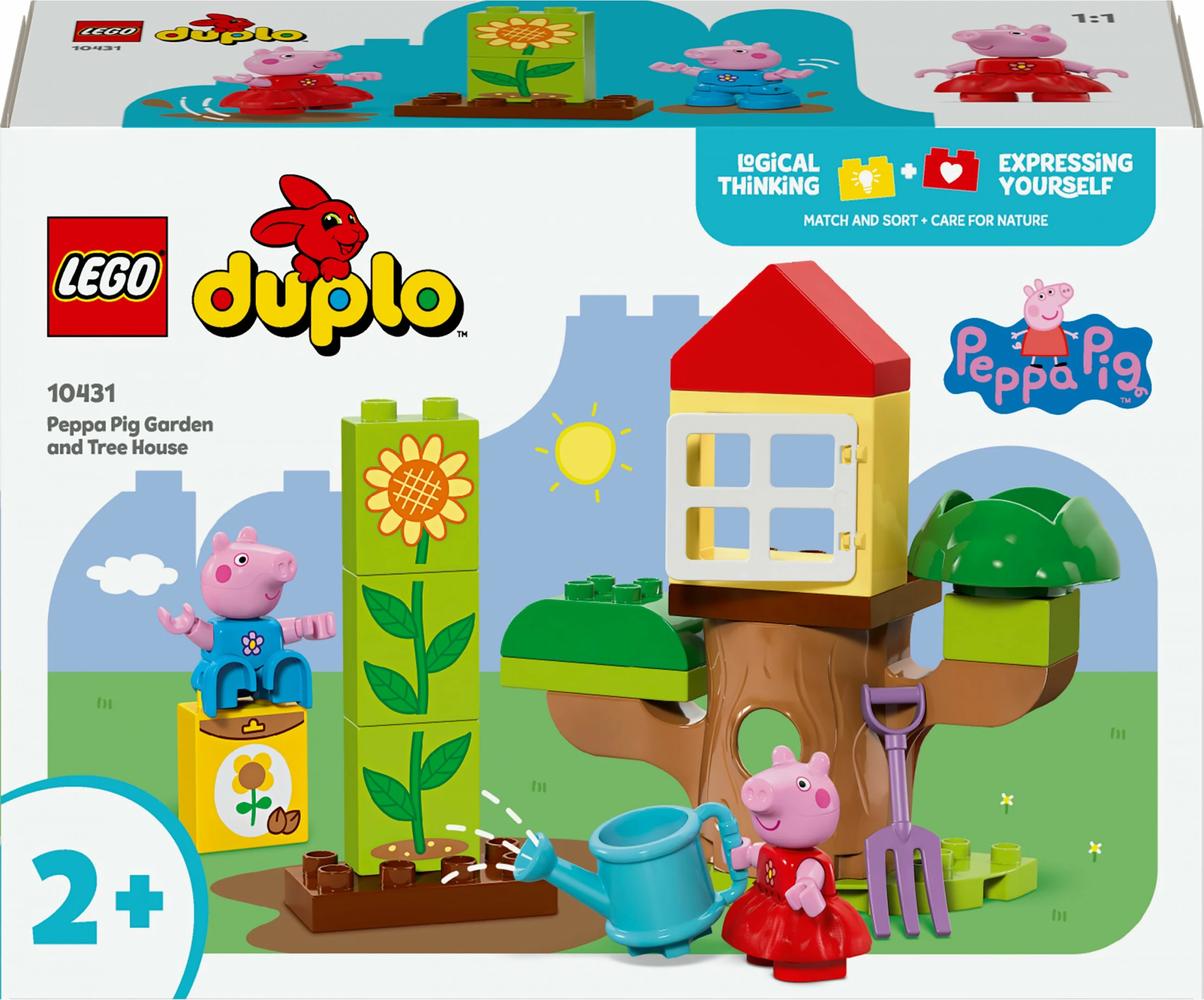 Set ndërtimi LEGO DUPLO Peppa Pig 10431, 20 pjesë, shumëngjyrësh