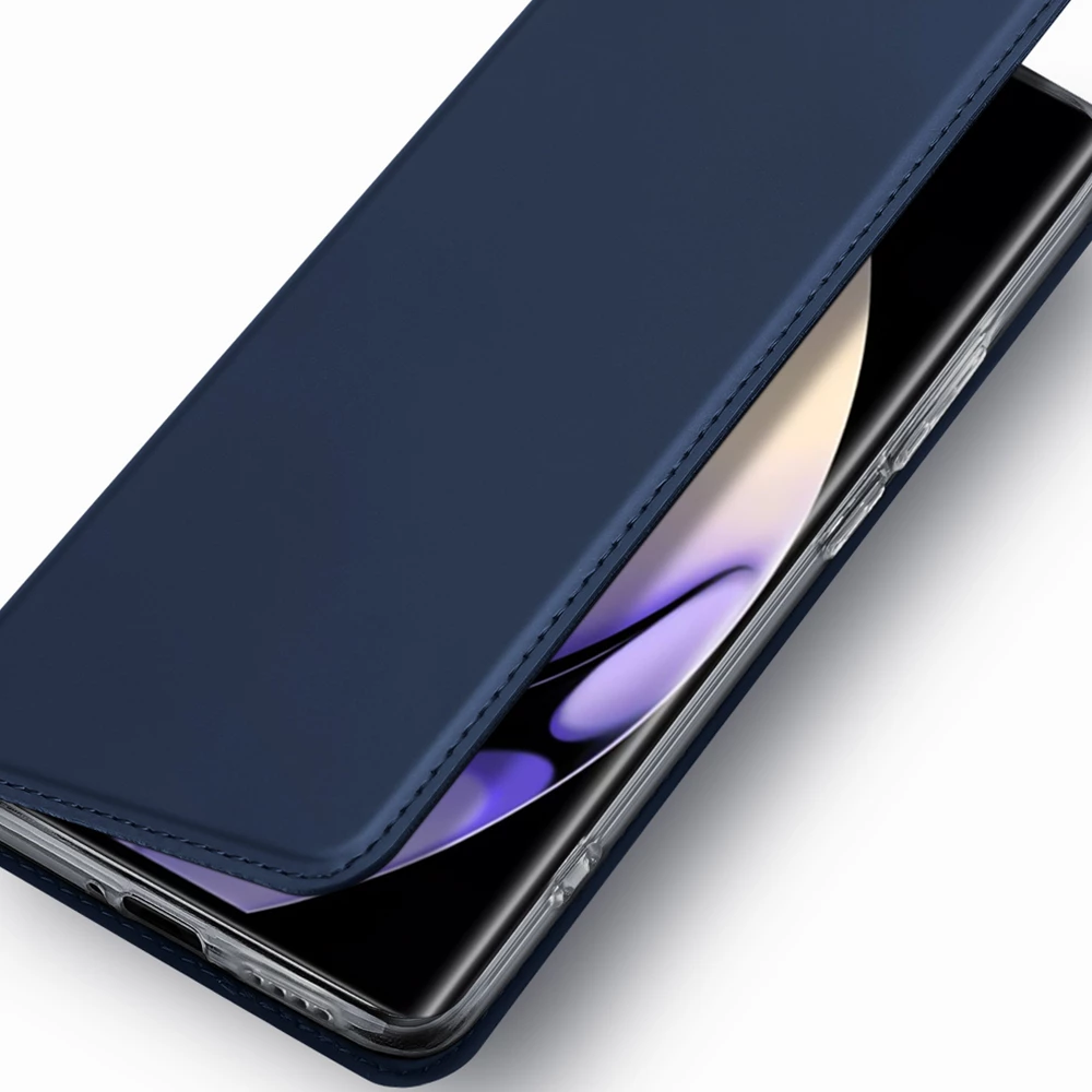 Mbështjellës Dux Ducis Skin Pro për Realme 10 Pro, me kapak, xhep kartelash dhe funksion standi, Blu